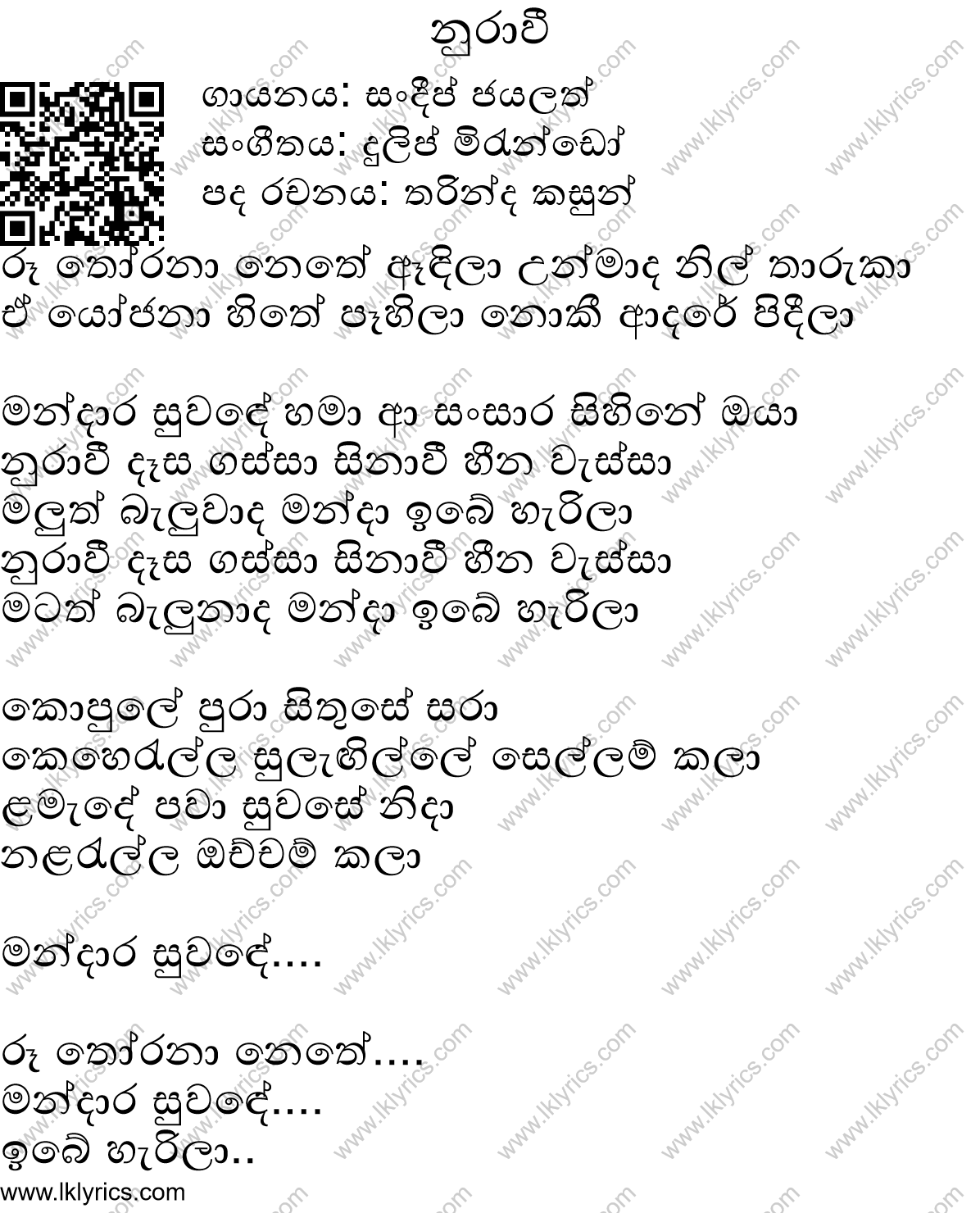 Nurawee Chords And Lyrics Chordlanka Com 1 More From Sandeep Jayalath Largest Sinhala Guitar Chords And Lyrics Collection